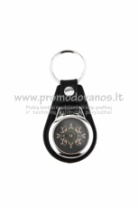 Metal keyring with trolley chip