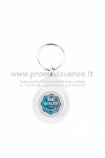 Transparent plastic keyrings