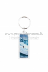 Transparent plastic keyrings