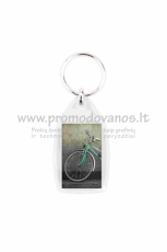 Transparent plastic keyrings