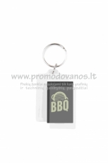 Transparent plastic keyrings