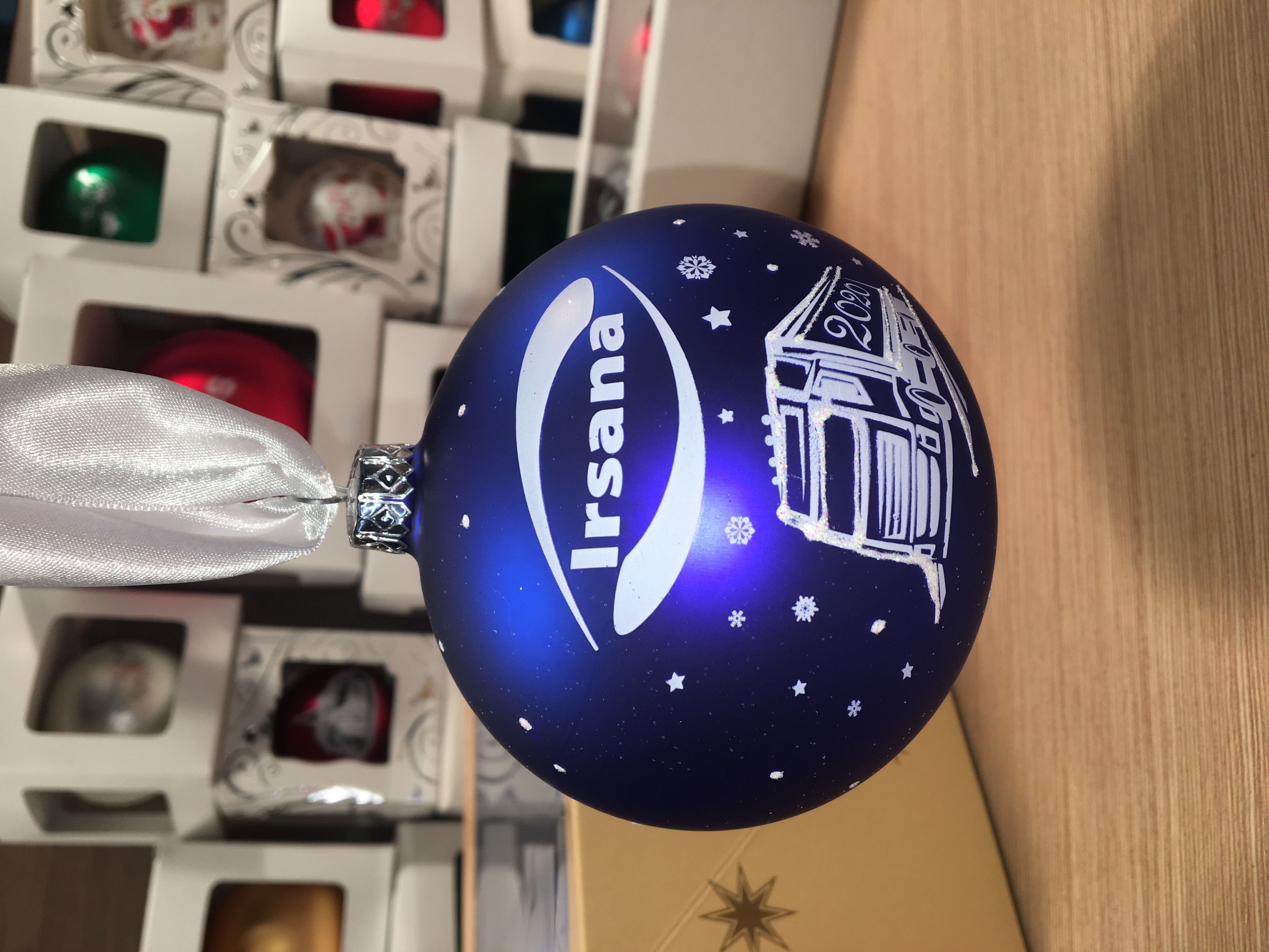 Christmas ball with logo