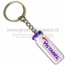 Hard plastic keyring