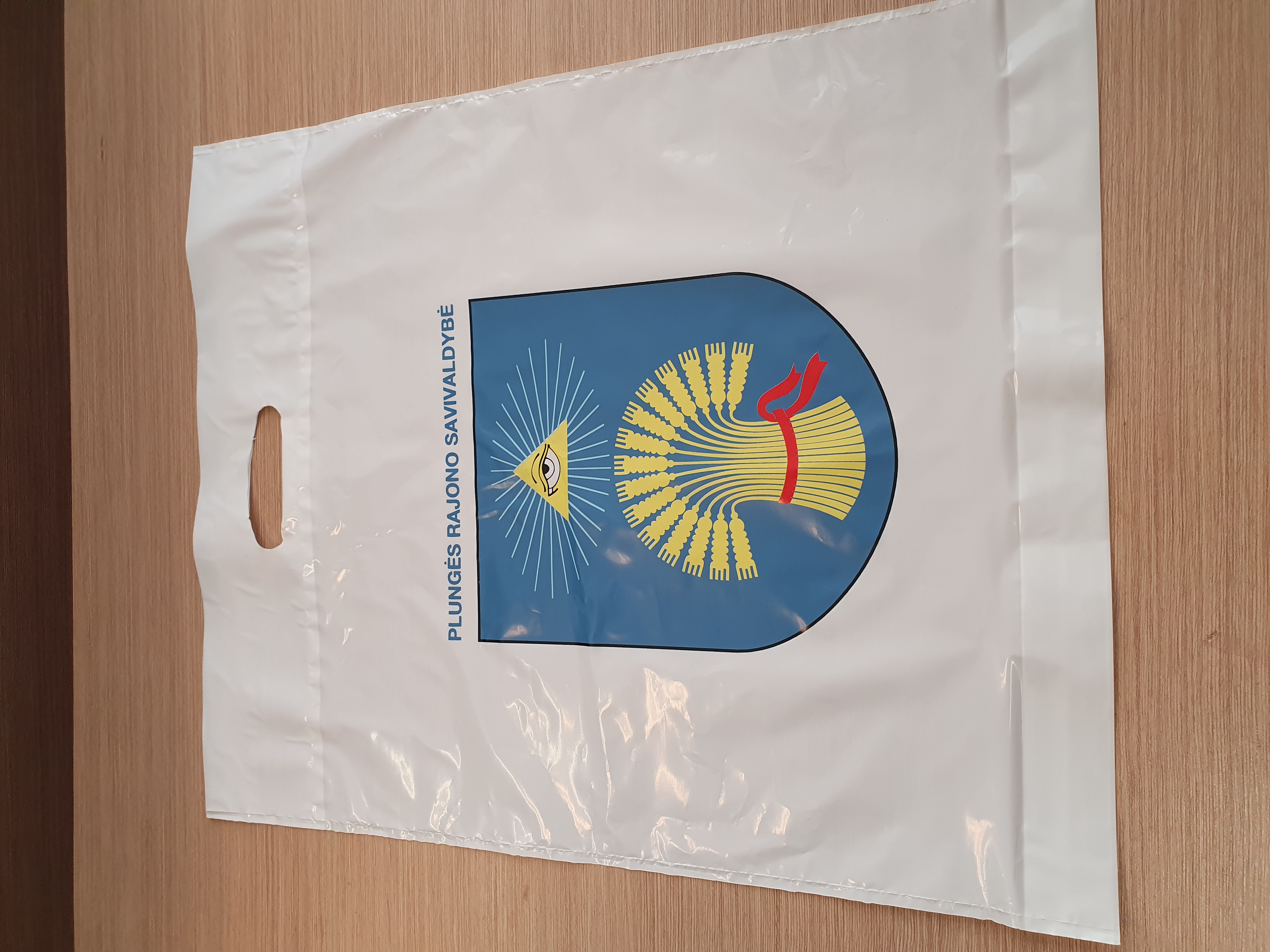 Plastic bag with logo