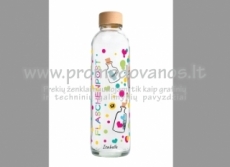 Glass bottle with printing