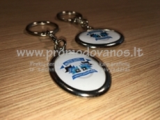 Epoxy metal keyring