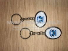 Epoxy metal keyring