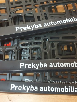 Automobilio numerių rėmeliai su reklamine spauda