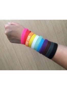 Silicone wristband, colorfull