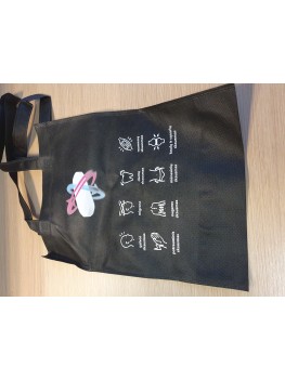 Non-woven bags with short handles