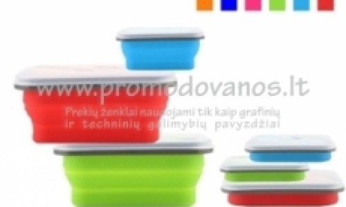 Silikoninės pietų dėžutės Lunch box