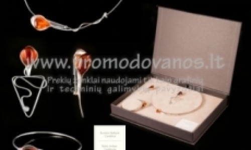 Ladies gift set - silver bracelet, necklace, broche and bookmark