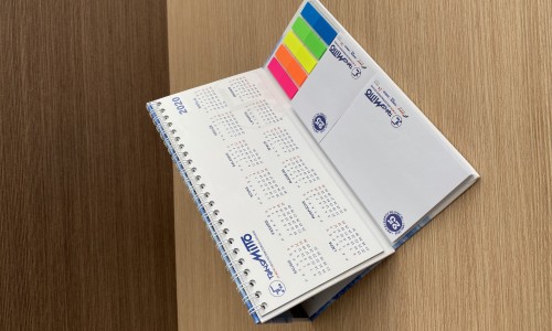 Hard cover calendar 210x180 mm